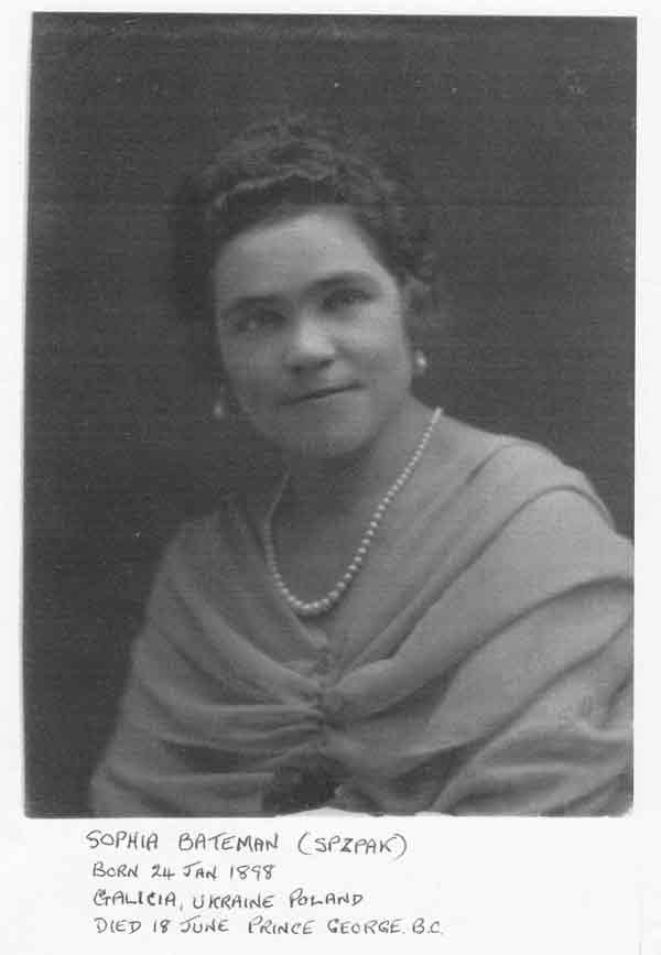 Sophia is the mother of Ken, John, and Marion Bateman and Tony Bellos