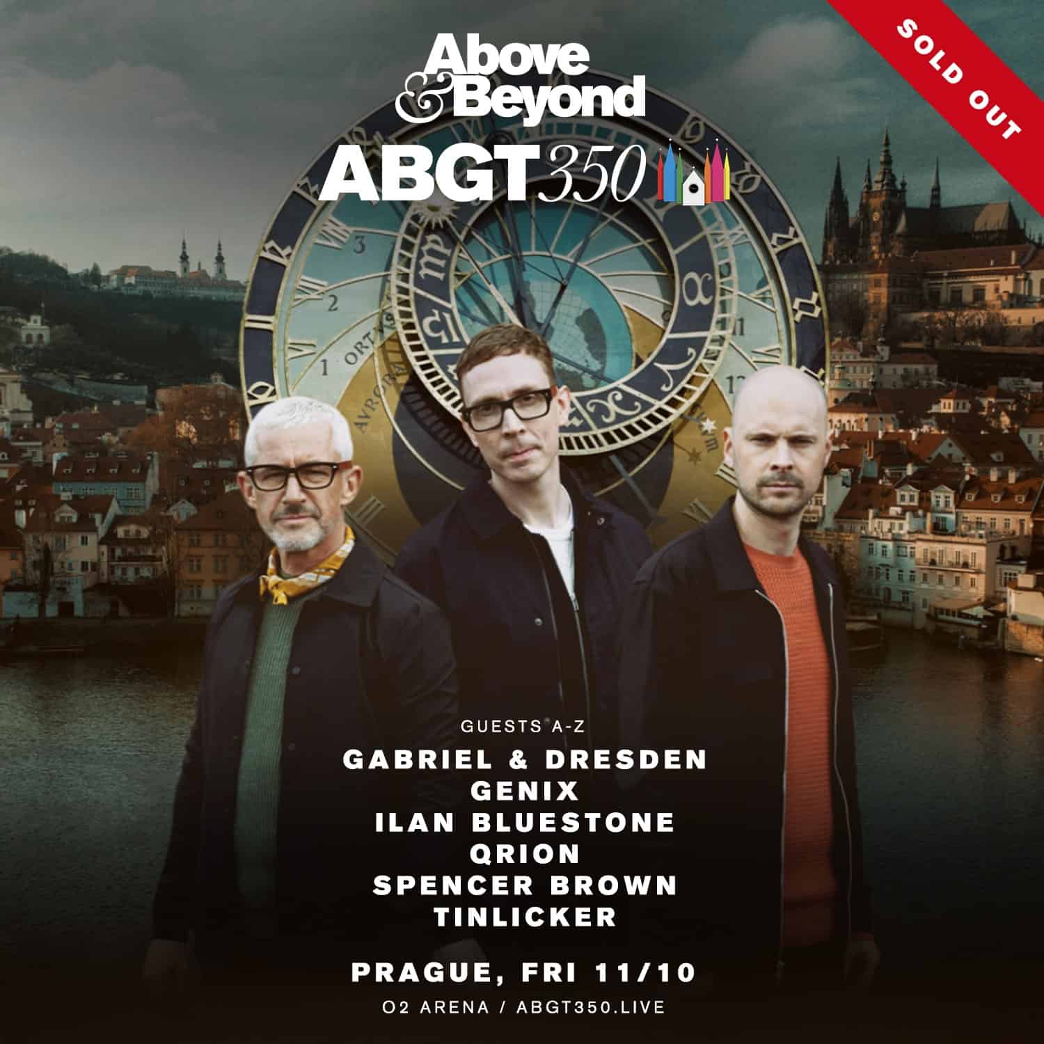 This is the Line Up for Group Therapy 350 in Prague!