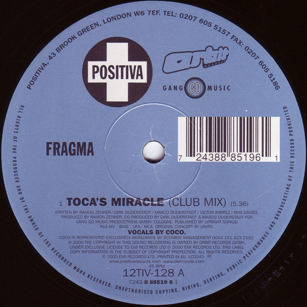 Fragma – Toca’s Miracle