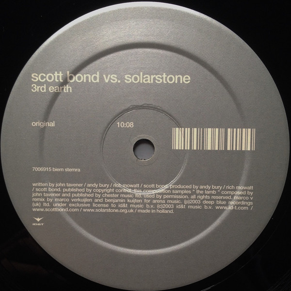 Scott Bond vs. Solarstone - 3rd Earth