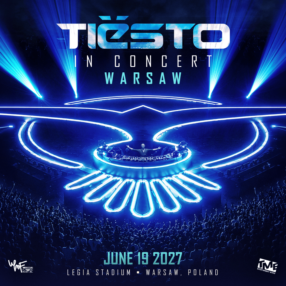 Tiësto In Concert Warsaw 2027 official artwork