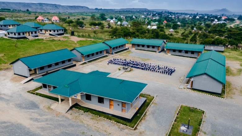 An aerial view of Kenyange Primary School’s premises at Matongo Village comprising classrooms and teachers’ houses, built through Barrick Corporate Social Responsibility projects. PHOTOS| FILE.