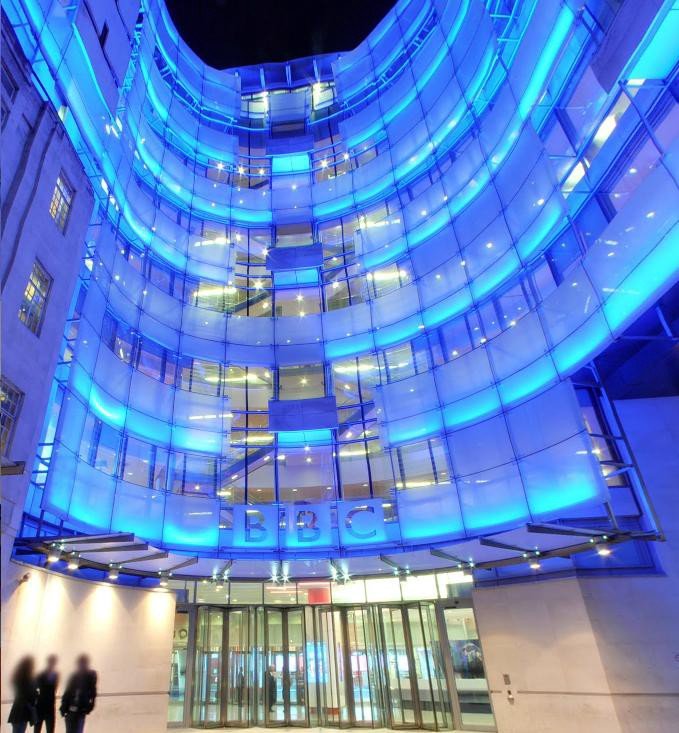 Picture of BBC Broadcasting House at night