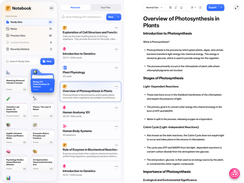 Transcript Ai Study Tools - Premium Minimal Texture Gallery - Retina