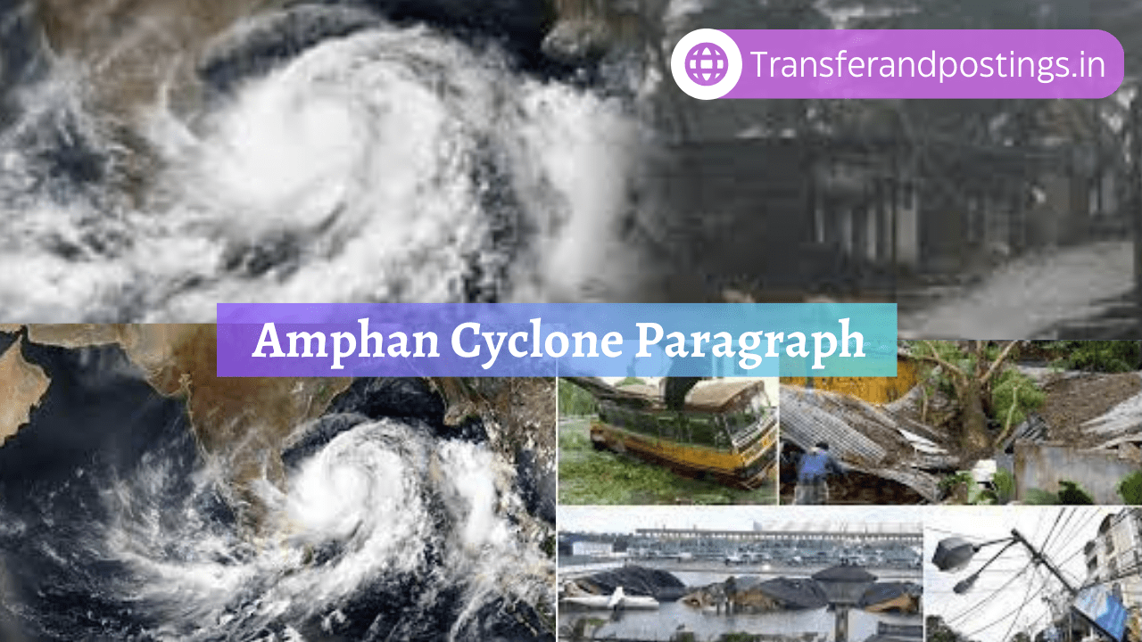 Amphan Cyclone Paragraph
