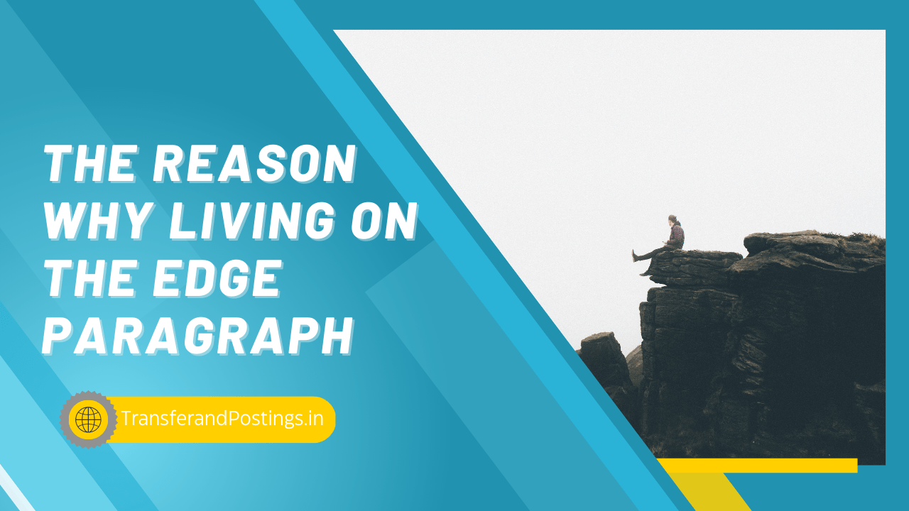 The Reason Why Living On The Edge Paragraph: The Science Behind Taking Risks And Living Your Best Life