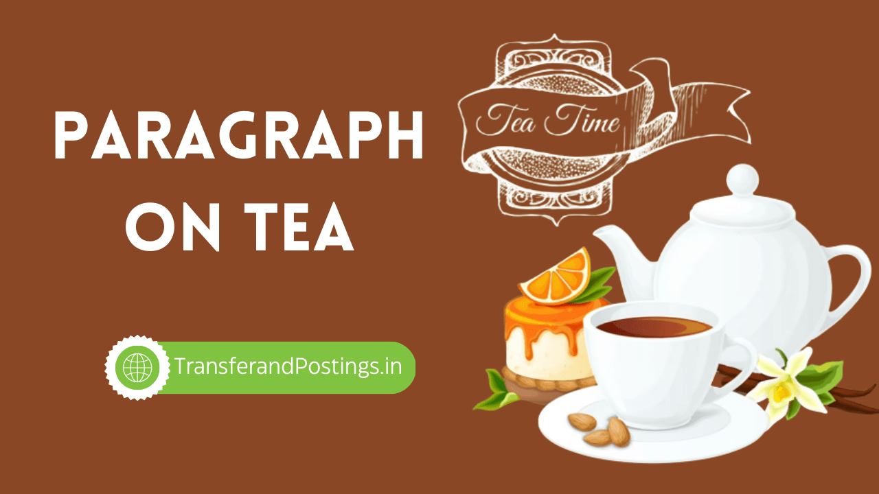 Paragraph On Tea: The Aromatic Beverage
