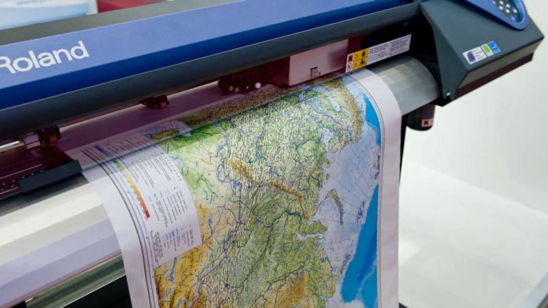 Durable Laminated Maps For Various Uses Formax Printing - Desktop Mountain Arts for Desktop