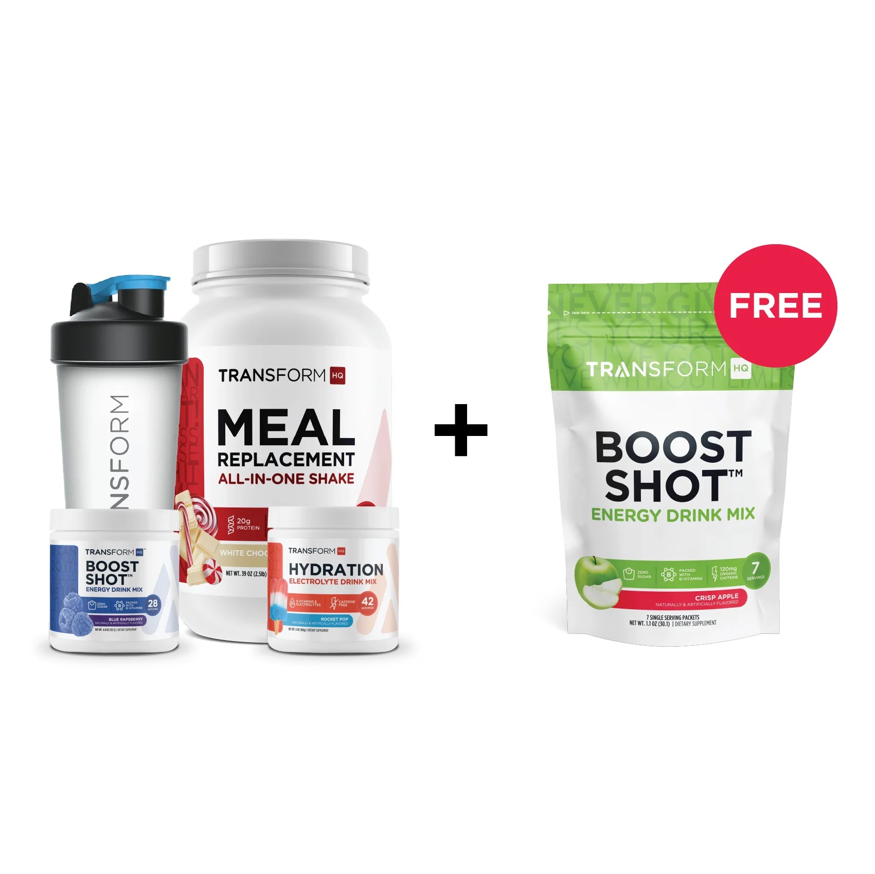 4 Week Transformation Bundle With Free 7 Serving Boost Shot Transformhq