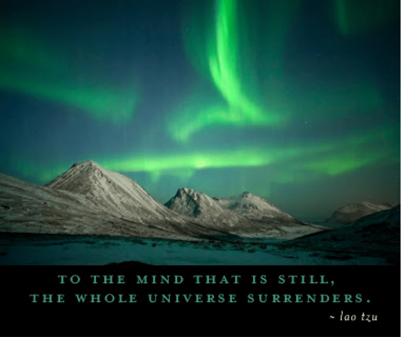 Dem Geist, der still geworden ist, übergibt sich das ganze Universum 