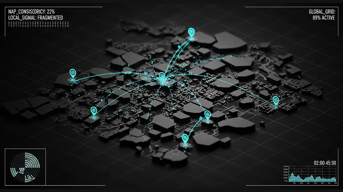 Synced map electric map nodes