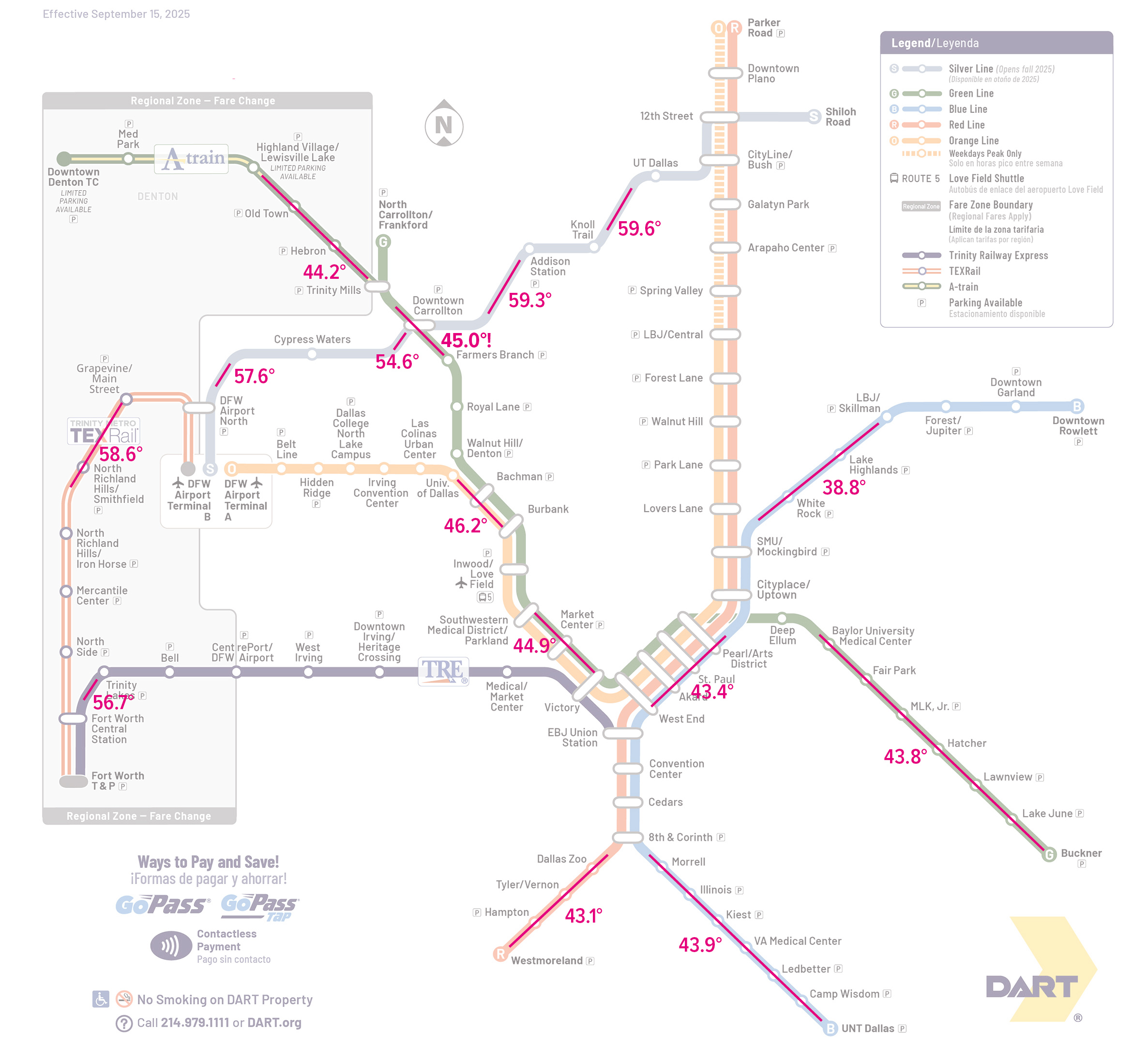 Transit Maps: Official Map: DART System Map, Texas, 2025