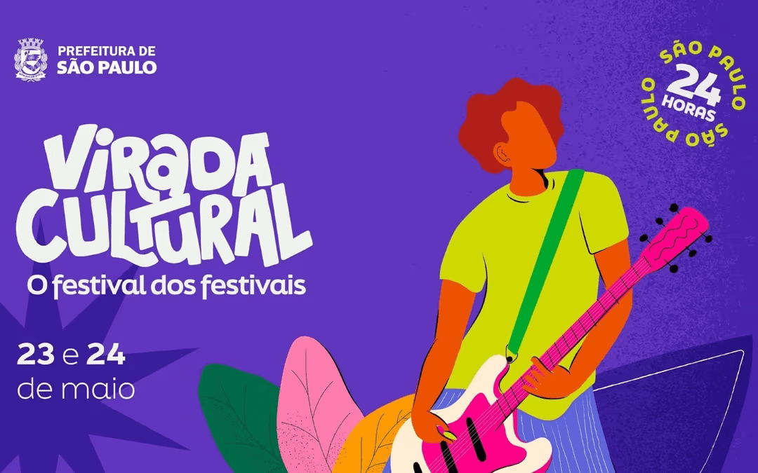 A cidade de São Paulo já está em clima de festa para mais uma edição da tradicional Virada Cultural 202 que acontece nos dias 23 e 24 de maio.