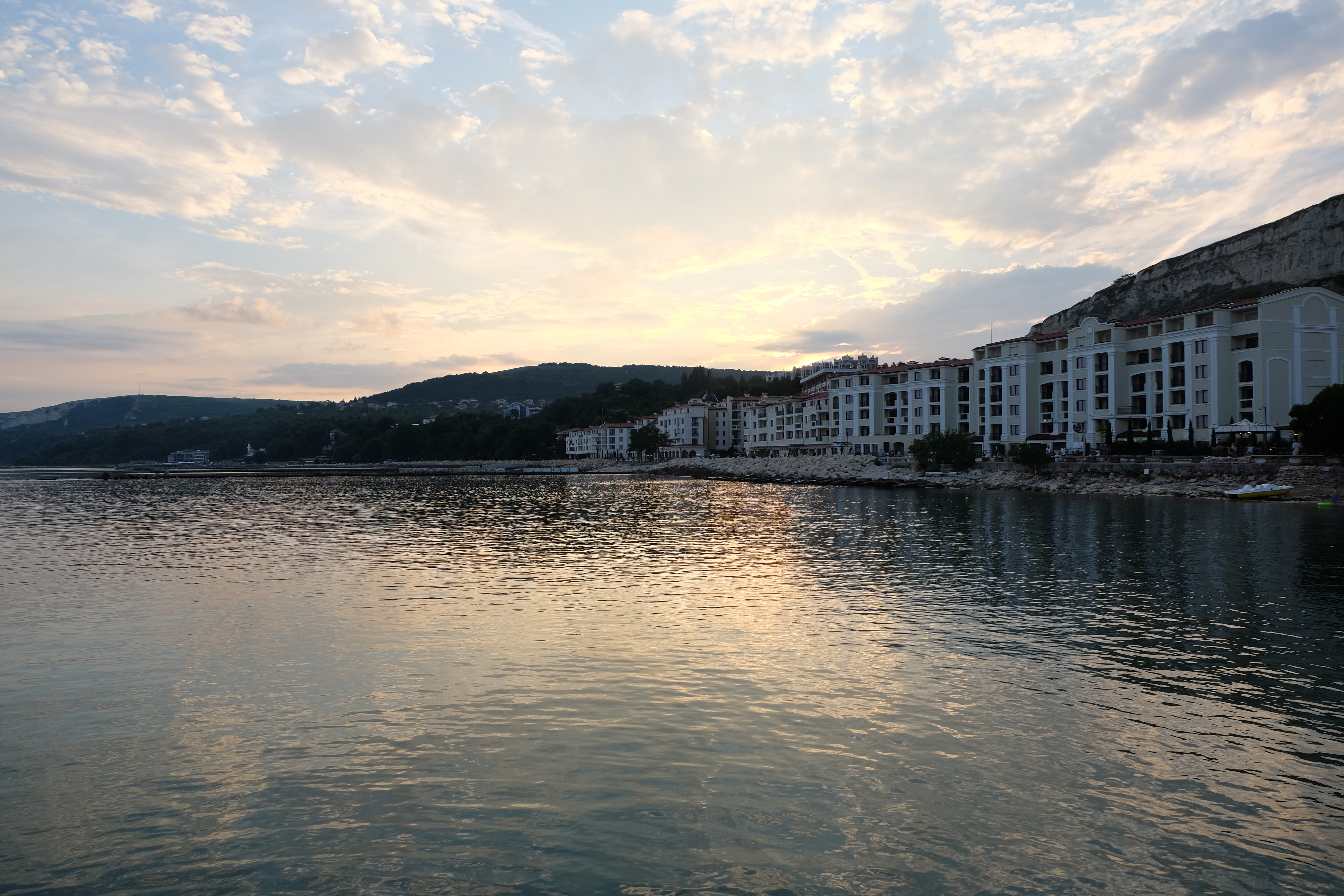 Coucher de soleil sur Baltchik