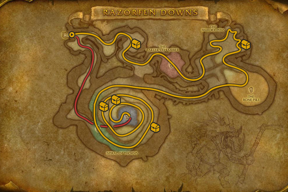Razorfen Downs Transmog Goldgoblin Net Transmog Farming Route Razorfen Downs 
