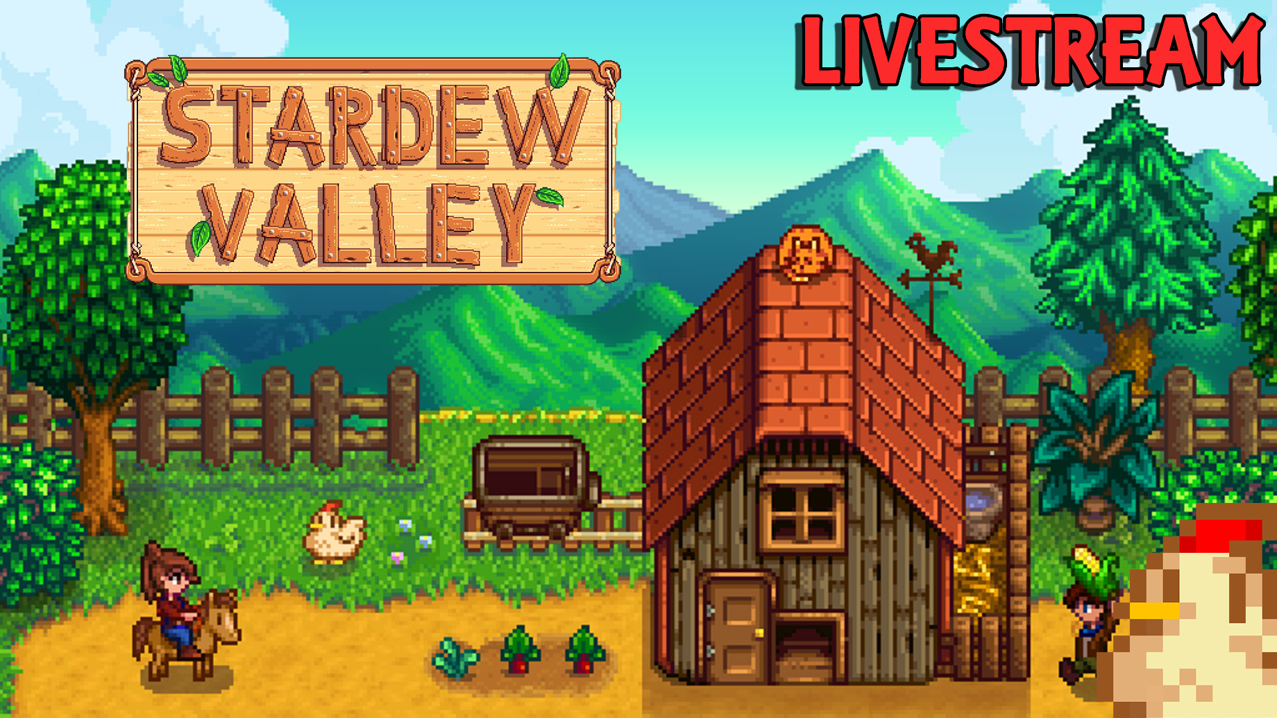 Relaxing Back on the Farm in Stardew Valley