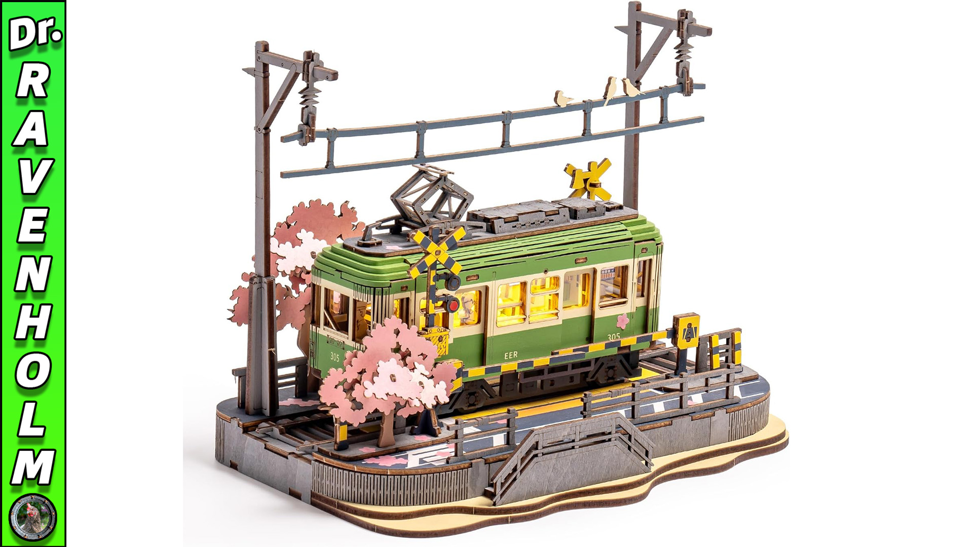 Sakura Journey – 3D Puzzles Model Tram with LED from ROBOTIME