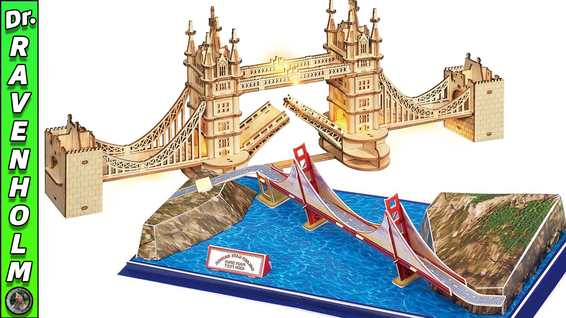 Tower Bridge and Golden Gate Bridge – 3D Puzzles Mode
