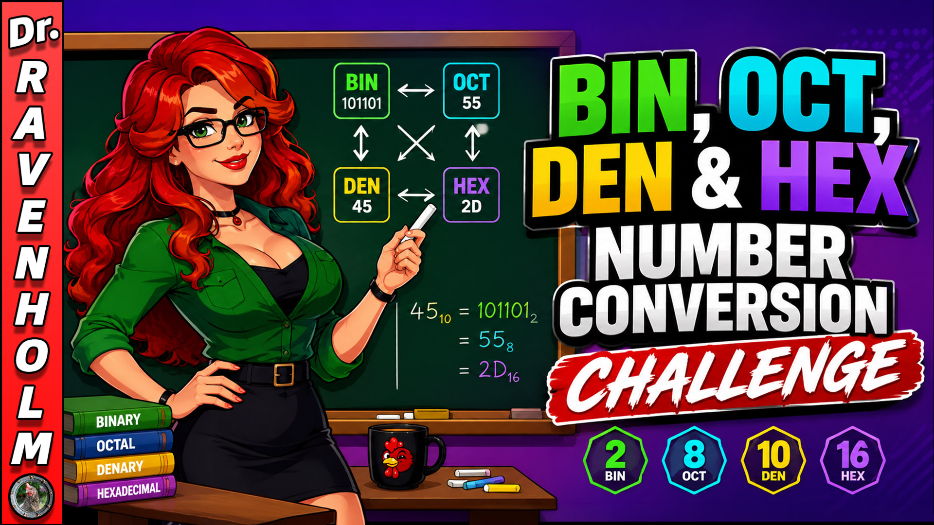 BIN, OCT, DEN & HEX – Test Your Number Conversion Skills