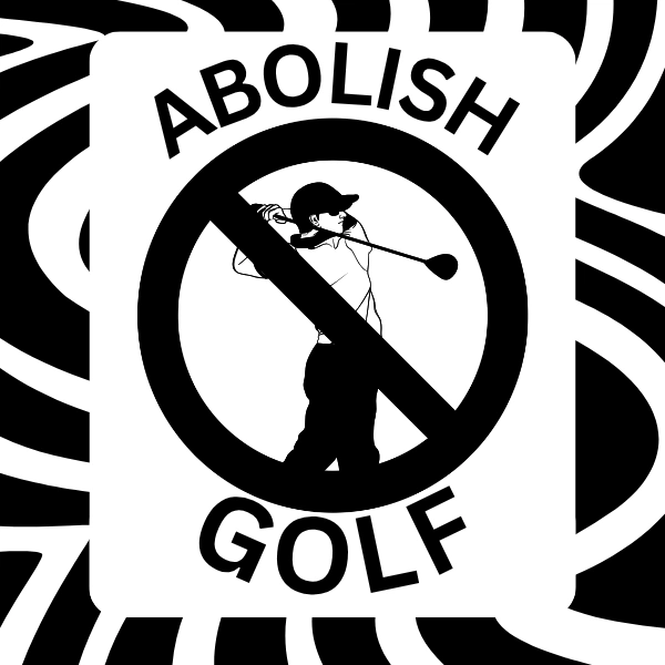 Abolish Golf Sticker