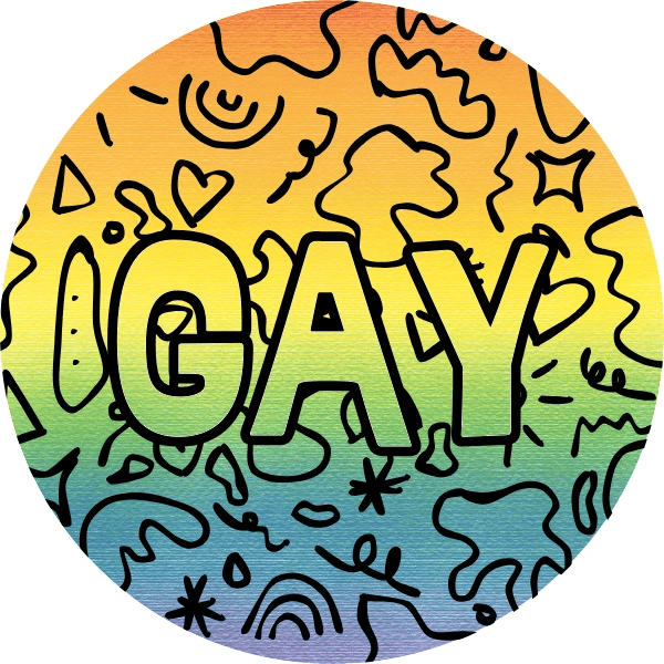 Gay Doodle Sticker