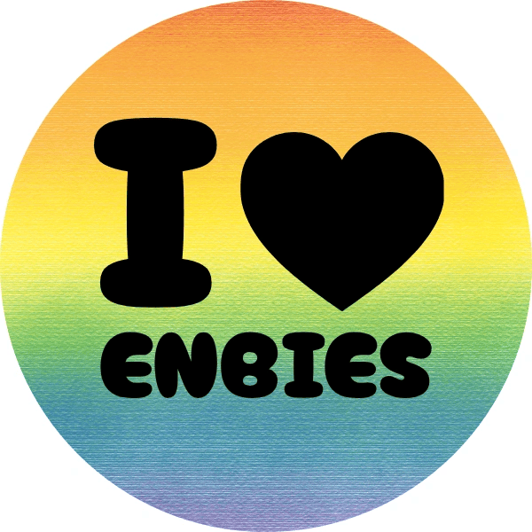 I Heart Enbies Sticker