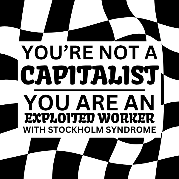 You're Not A Capitalist Sticker