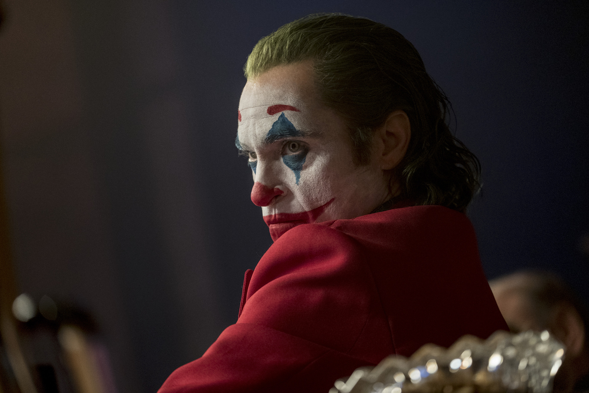 JOAQUIN PHOENIX as Joker in Warner Bros. Pictures, Village Roadshow Pictures and BRON Creative’s “JOKER,” a Warner Bros. Pictures release.