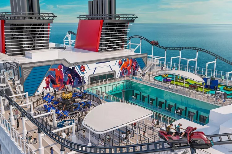 El crucero Disney Adventure tendrá la montaña rusa más larga en altamar