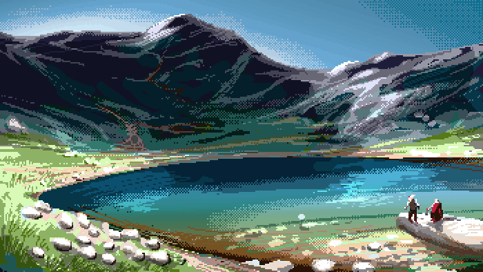 6 Iconic British Scenes in Glorious 16-bit Animation Snowdonia, North Wales