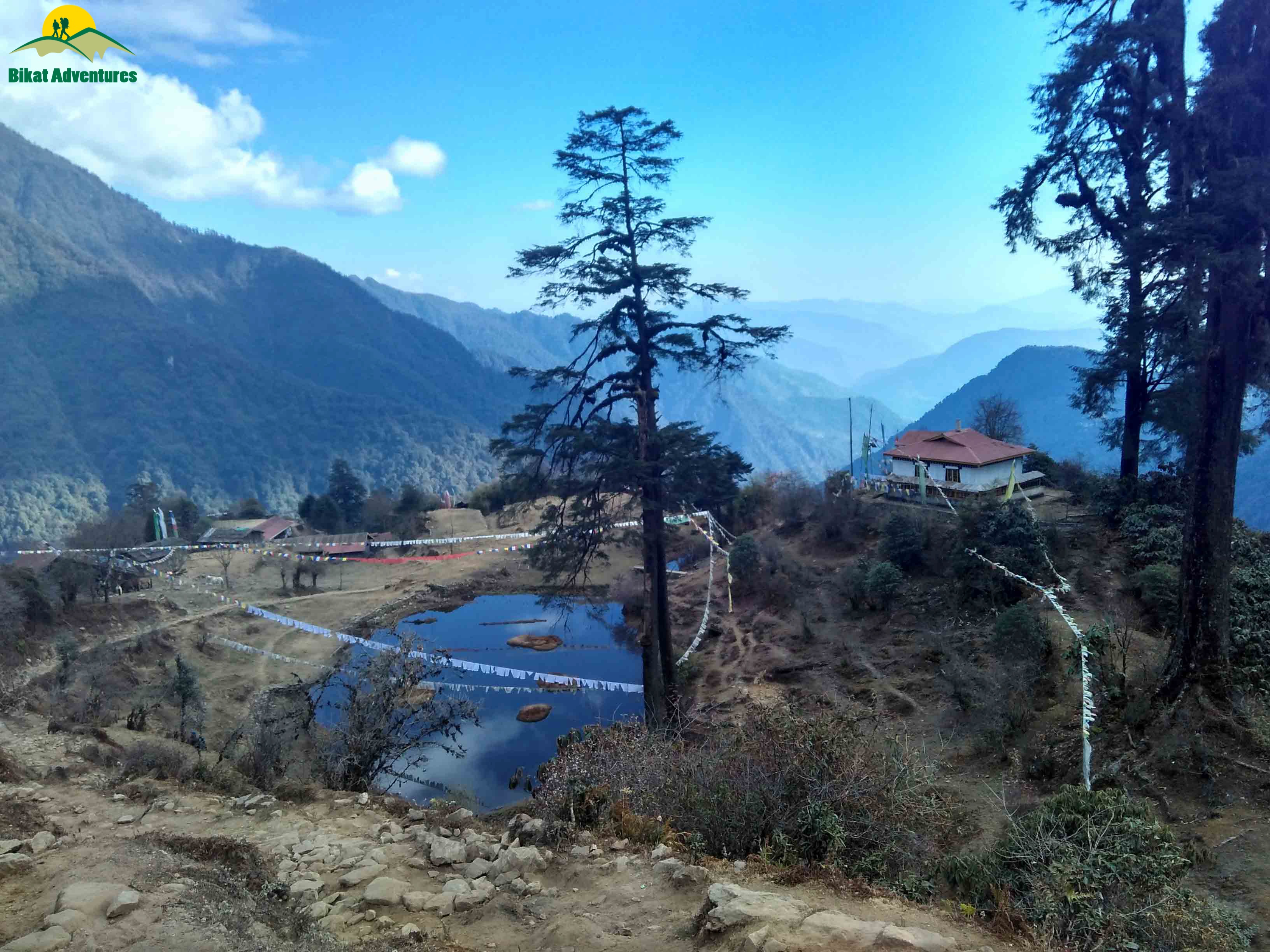 Top Five Views of Goechala Trek - India Travel Tshokha view