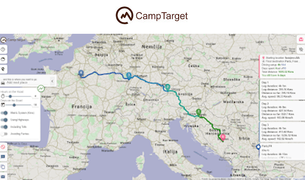 CampTarget - Intelligent Travel Planner CampTarget