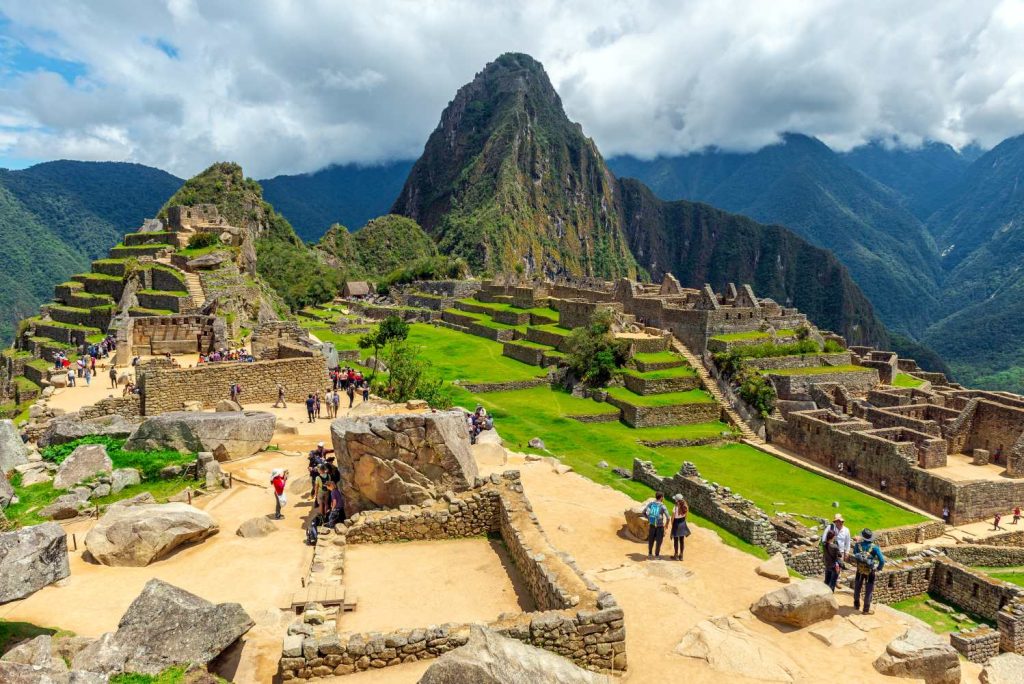 Machu Picchu, a 15th-century Inca citadel located in the Cusco Region of Peru