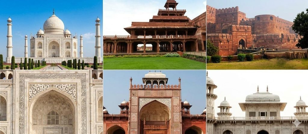 Agra monument on a Golden Triangle tour India