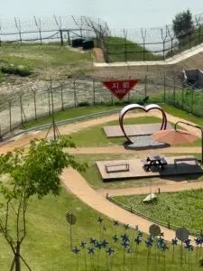 DMZ Peace Gondola connecting Imjingak Park to northern side
