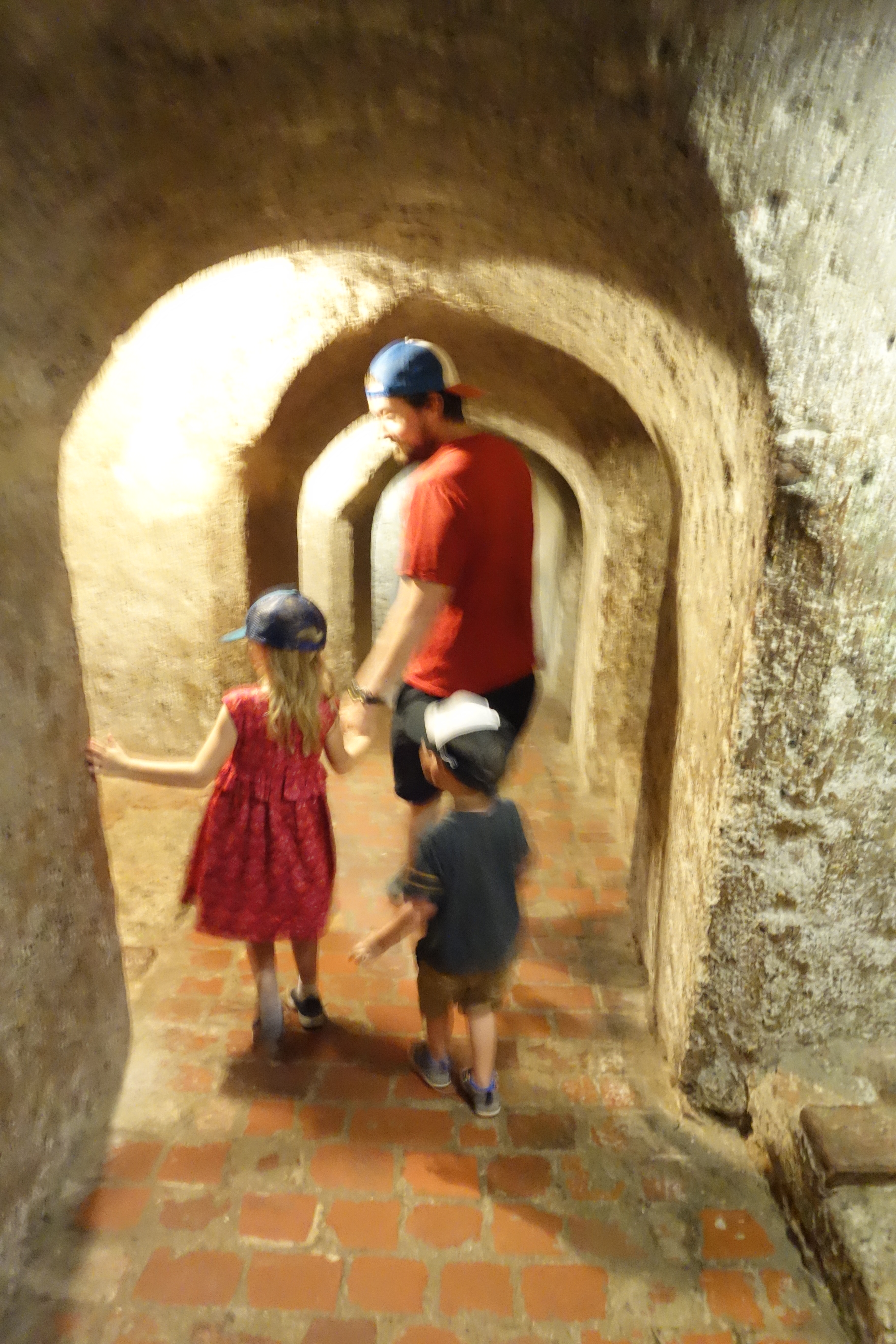 Ainsley loves secret passage ways.