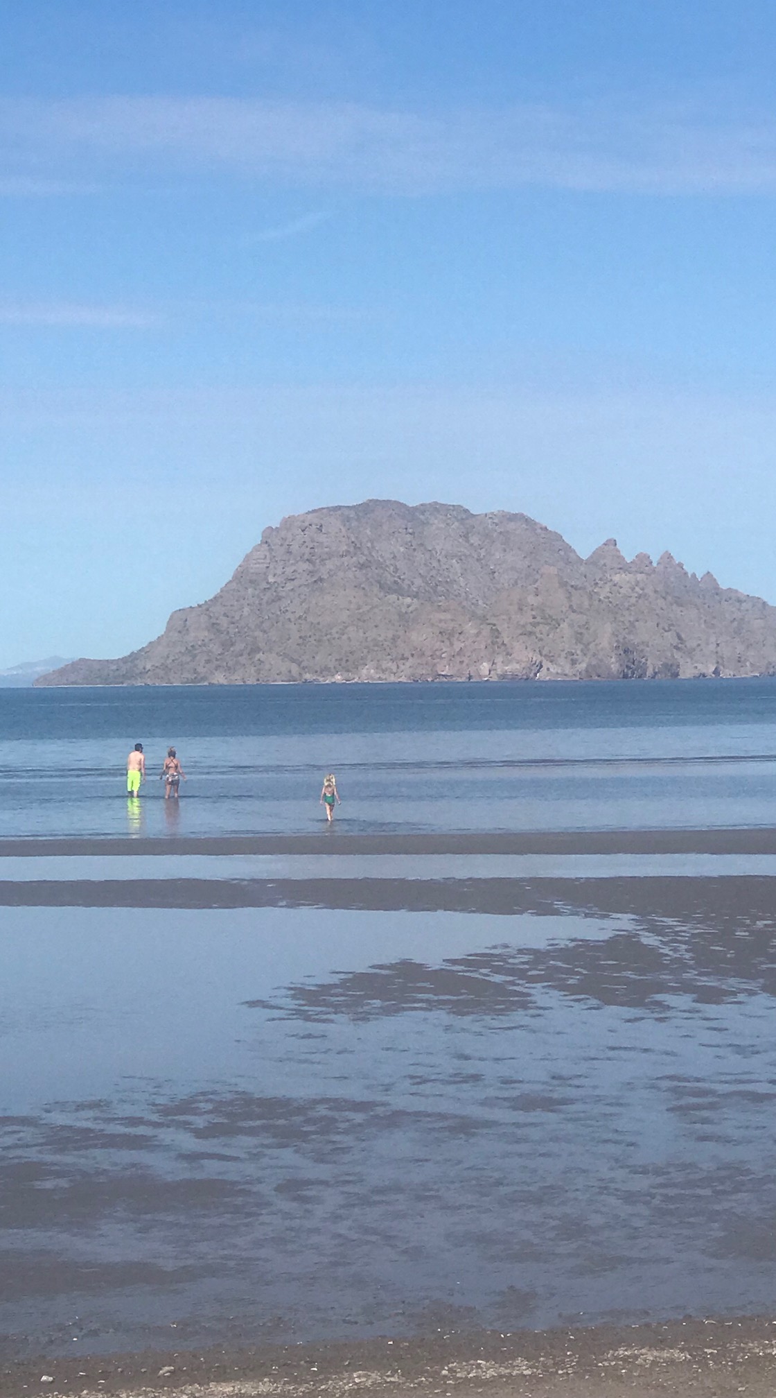 Low tide ~ walking on water!