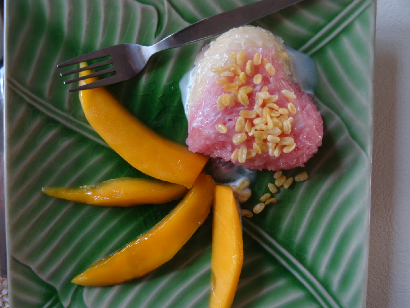 Klebriger Reis mit Mango