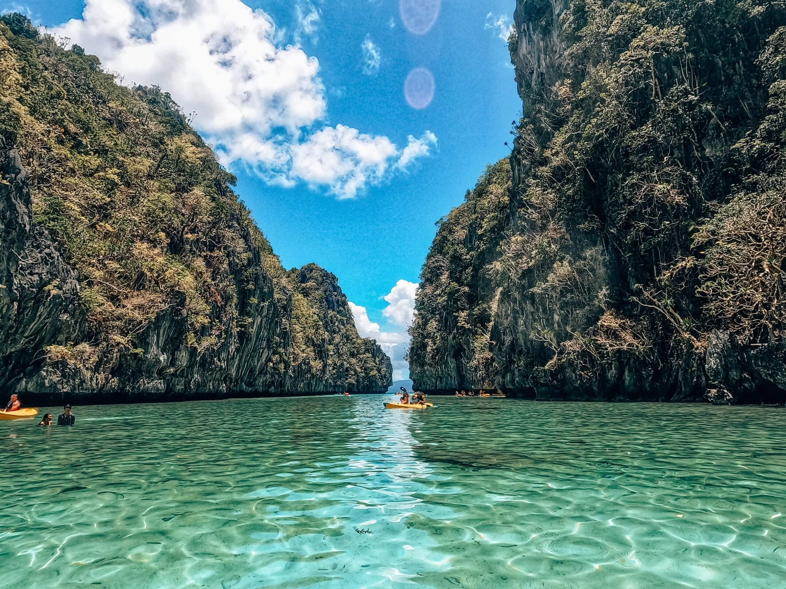 People kayaking in Big Lagoon