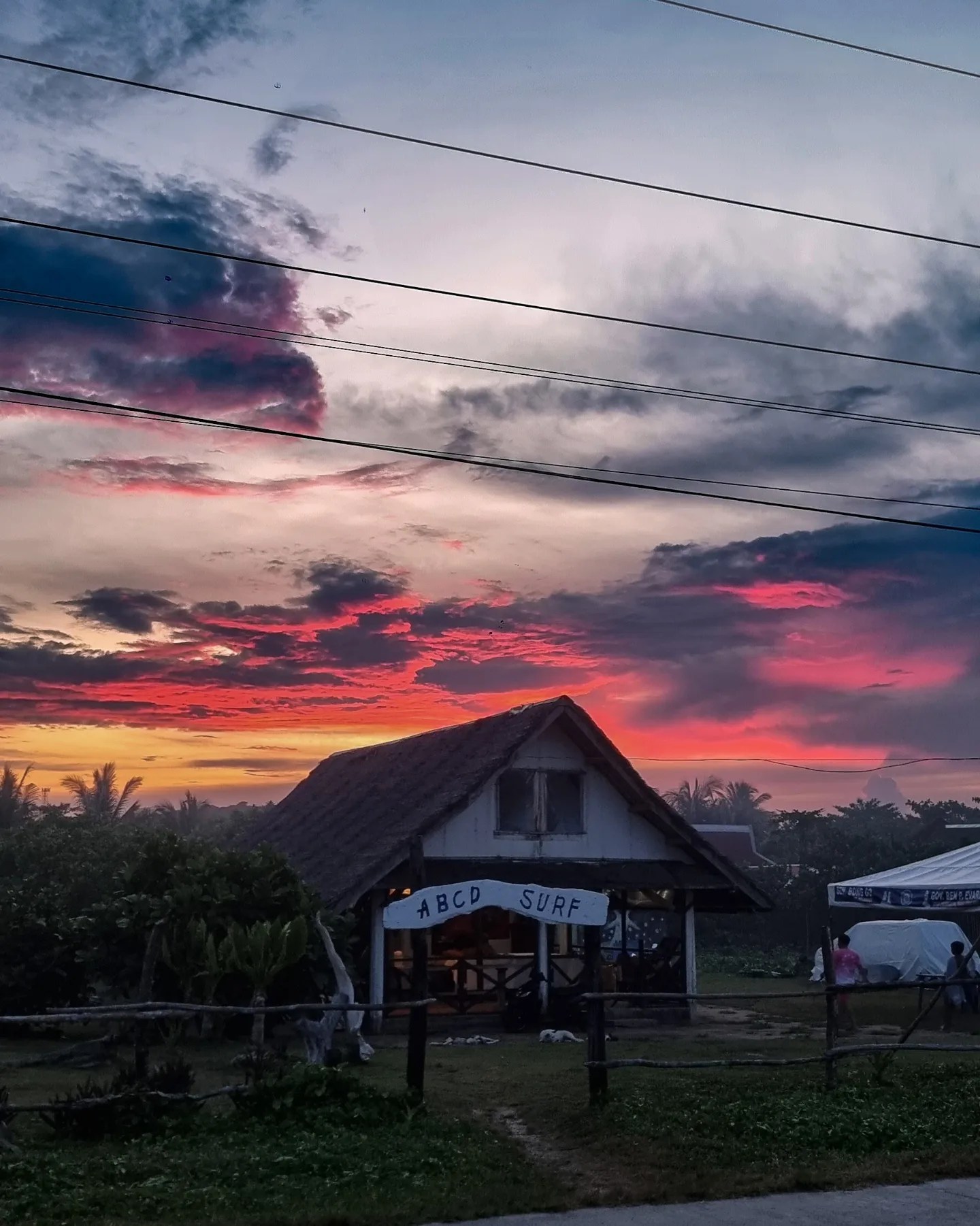 ABCD Surf Camp during sunset