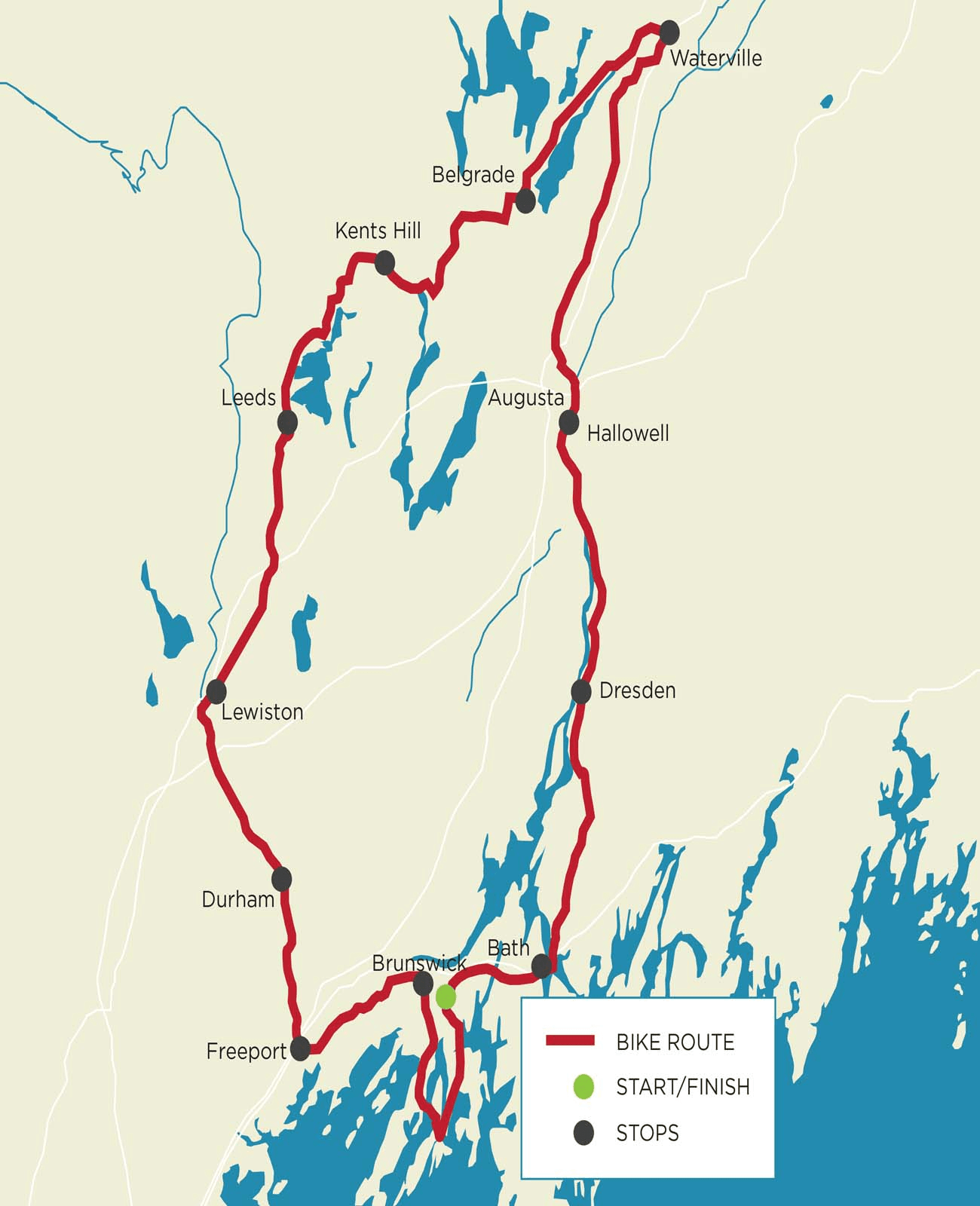 Trek Across Maine 2026 Route Map Checkpoints Full Guide Image 244.