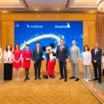 Attendees at the signing of the Memorandum of Understanding Between Cathay and Hong Kong Disneyland Resort at Hong Kong Disneyland Hotel