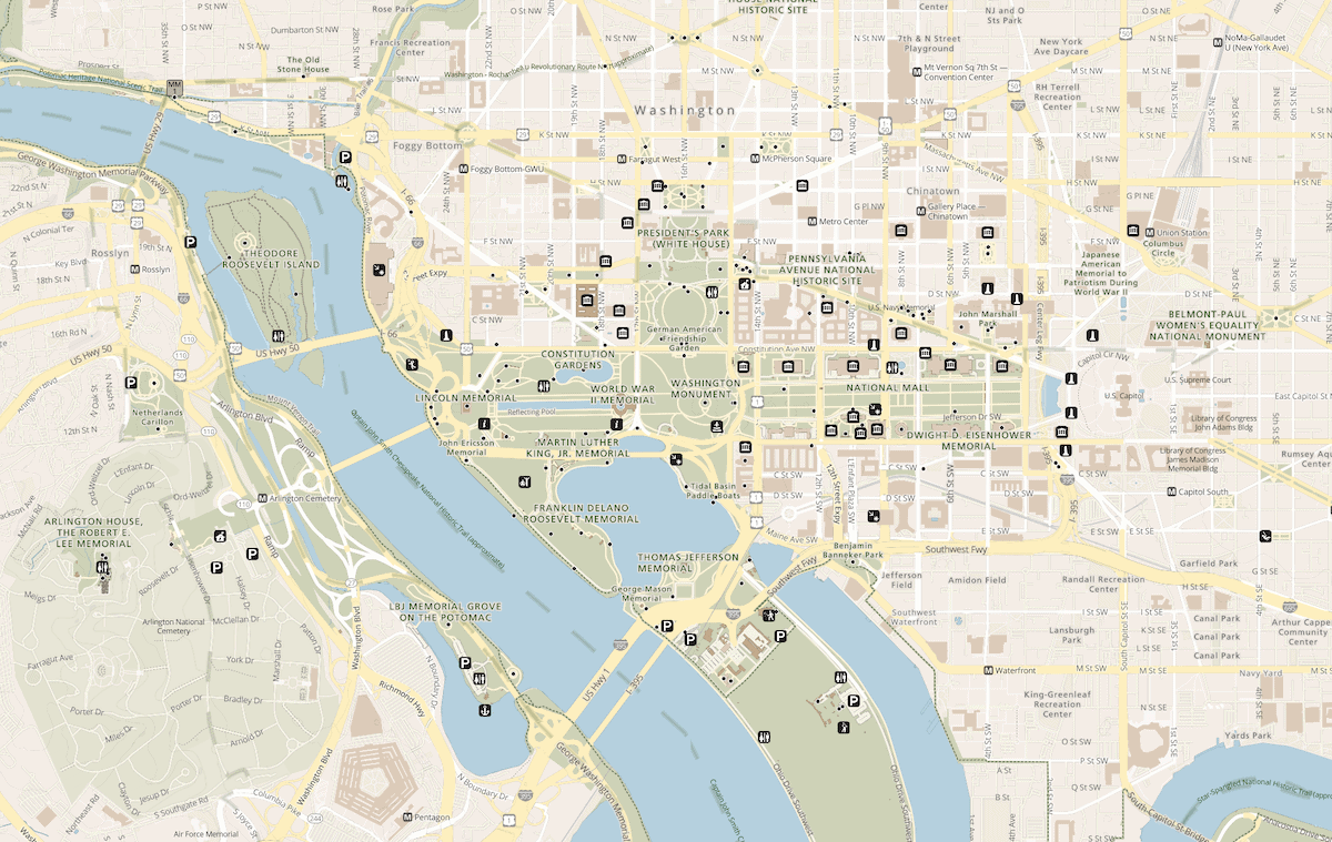 The 16 Best Monuments Memorials In D C All The Greats Travel NPS DC Memorials Map 