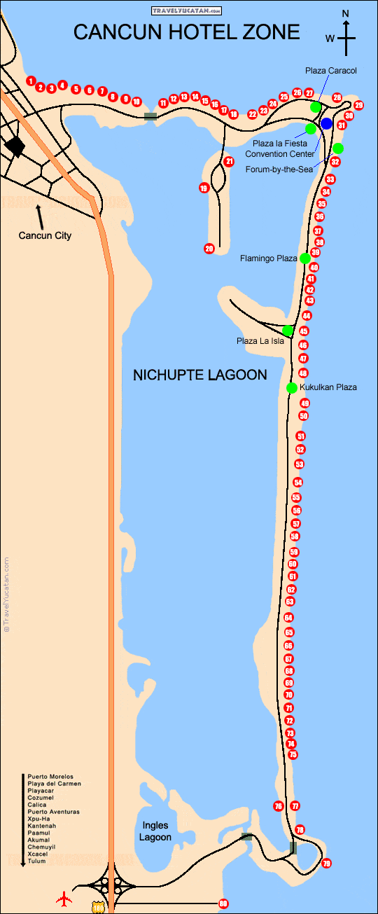 Beach Resorts Cancun Map All Inclusive Cancun Resort Spa Cancun Hotel Map 