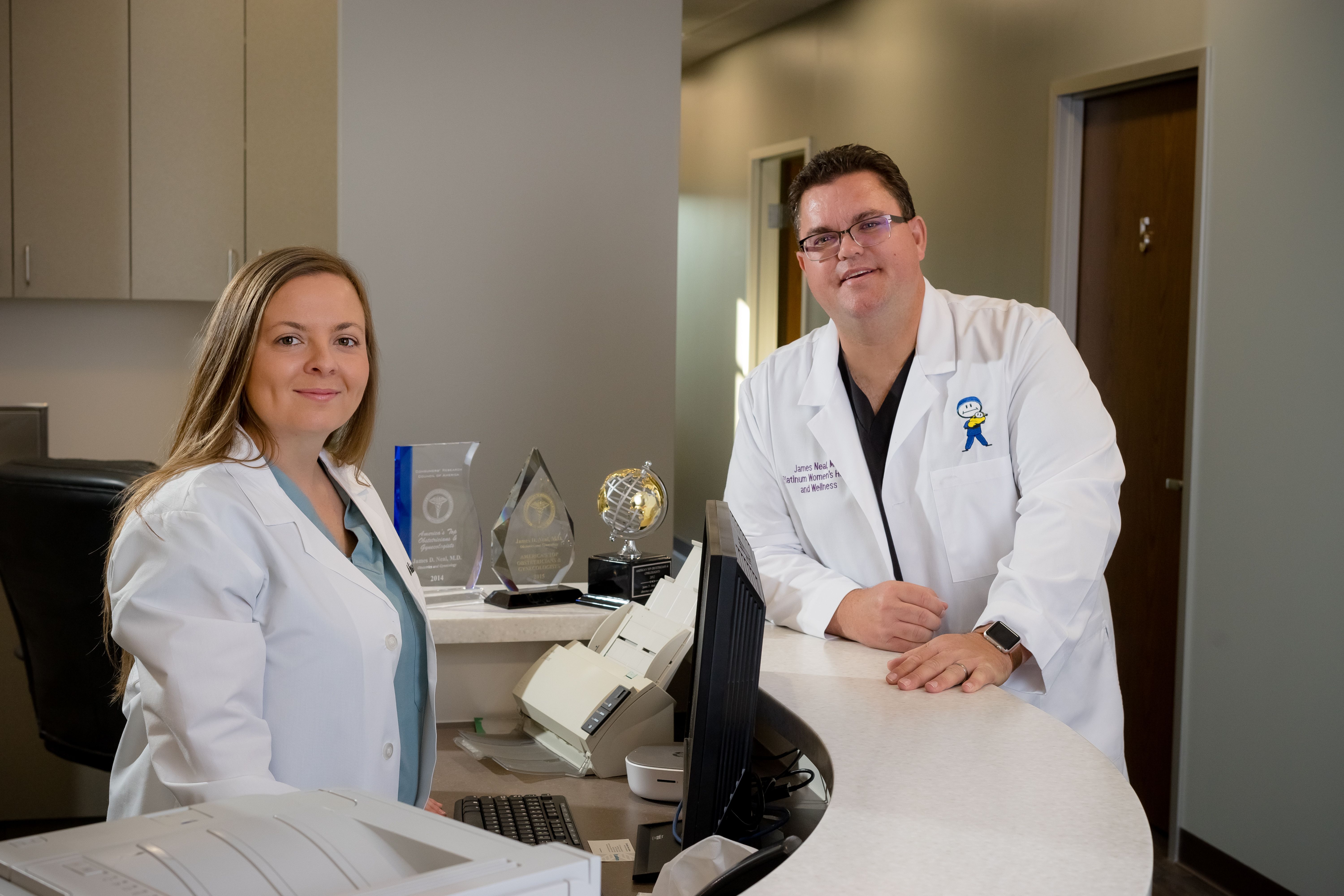 Physicians at the Platinum Women’s Health front desk