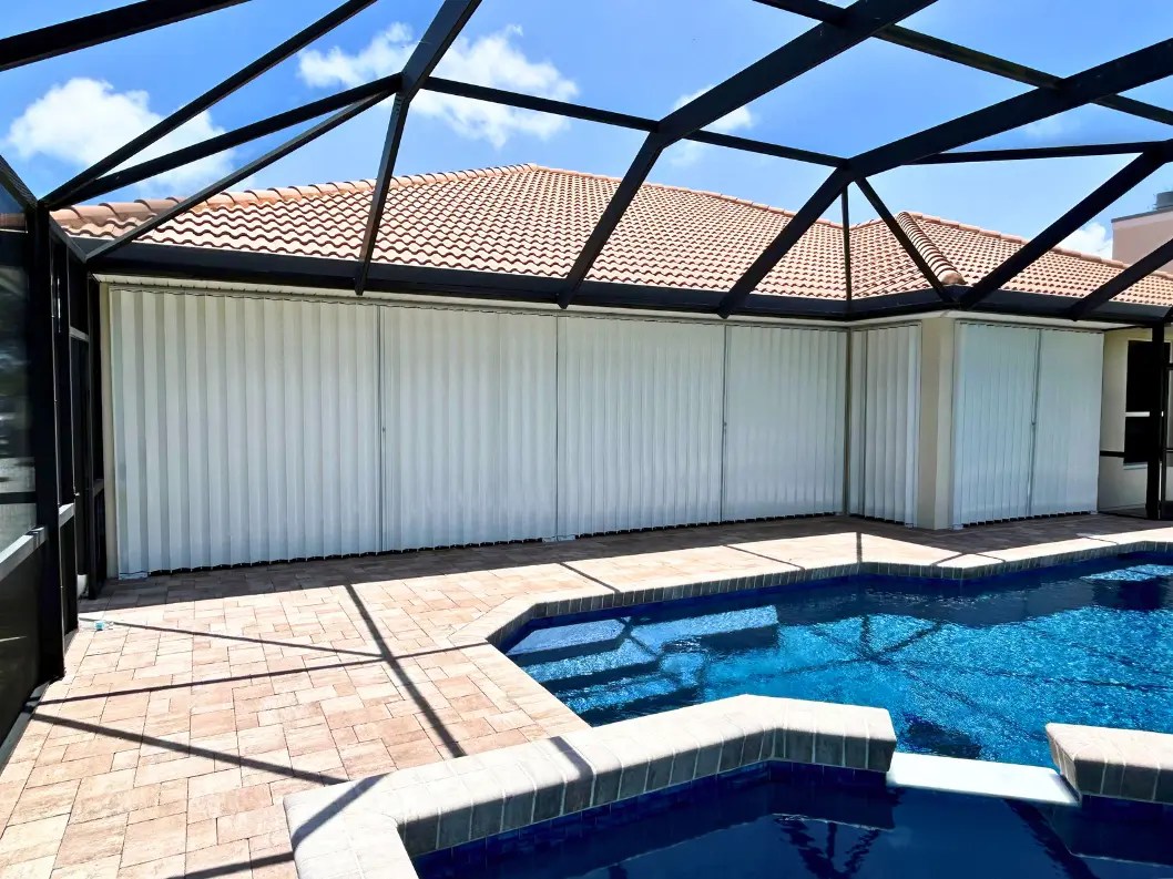 Accordion Shutters Installed by Treasure Coast Shutters
