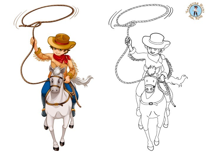 wild west coloring page free printables treasure hunt 4 kids