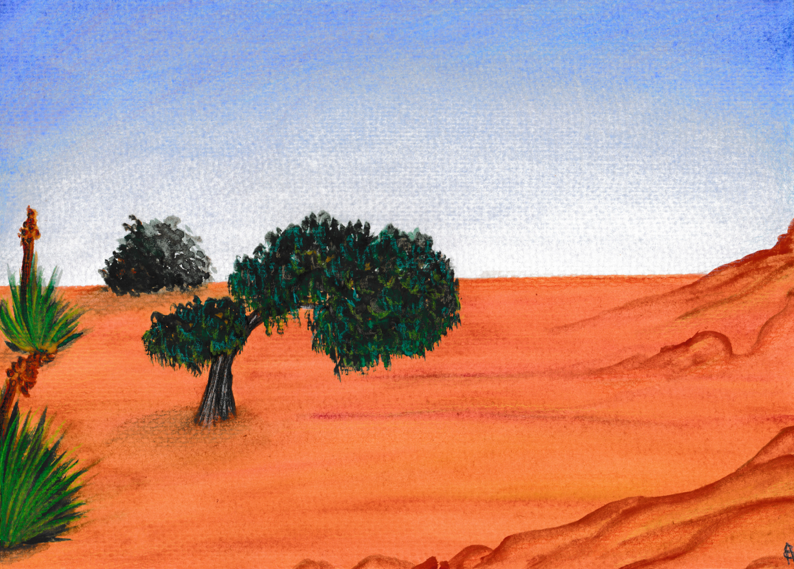 Desert Landscape Original Artwork