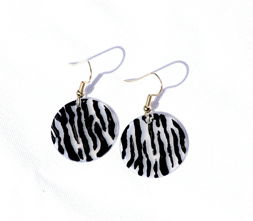 Zebra Earrings