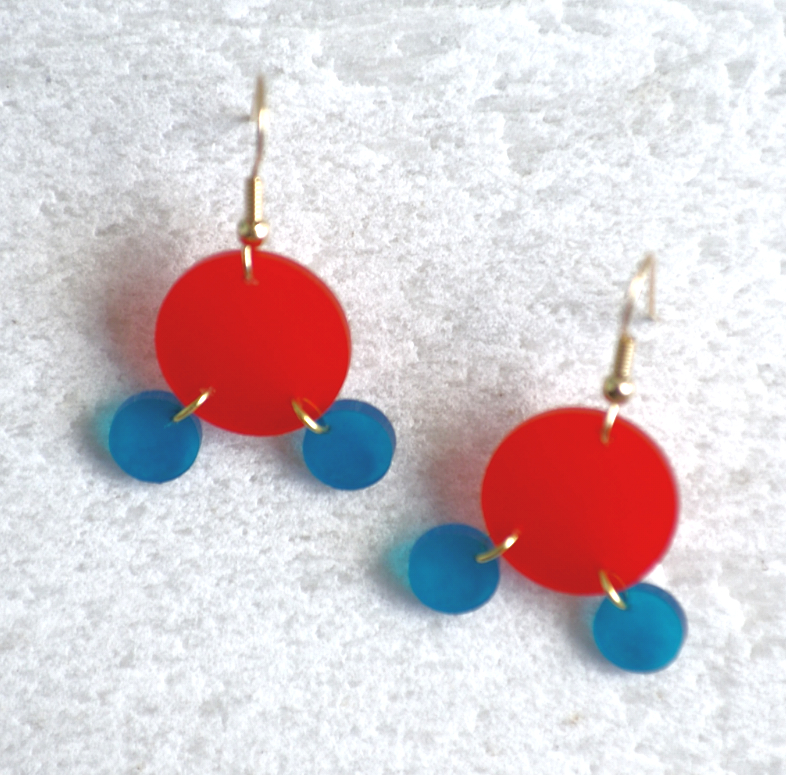 Water Molecule Earrings